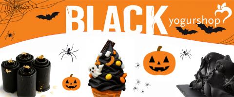Helado soft negro