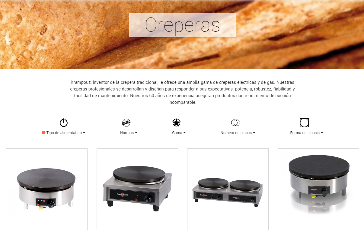 ¿Cúal es el modelo de crepera Krampouz ideal para mi negocio?