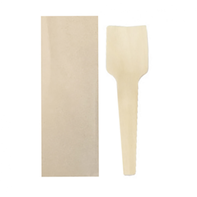 Colheres de gelado com bainha 7cm Madeira natural 1000 peças