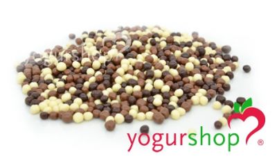 Bolinhas de Cereais com Chocolate Tricolor Caixa 3 kg
