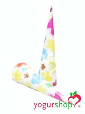 Cone de papel para sorvete modelo Flores 2000 unidades