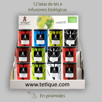 Pack de 12 Tés en pirámide "Degustador" para hostelería.