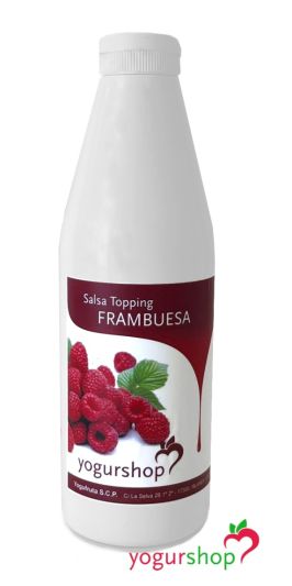 Molho Topping de  Framboesa Garrafa 1kg Premium com pedacinhos