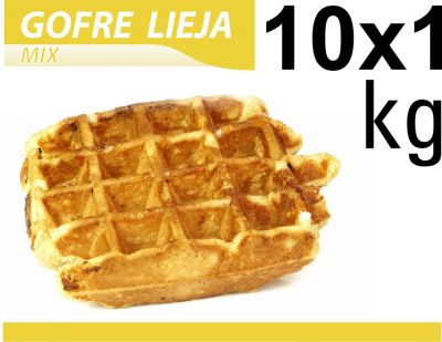 Massa de Waffle Belga em Pó Lieja Gofrelino® 10 x 1 kg