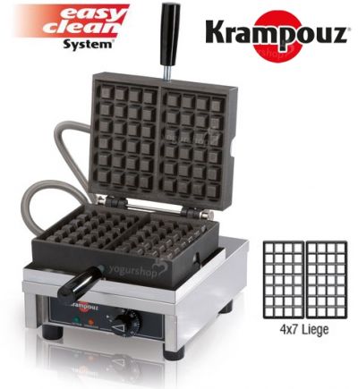 Máquina de Waffles 90º KRAMPOUZ Liege 4X7L
