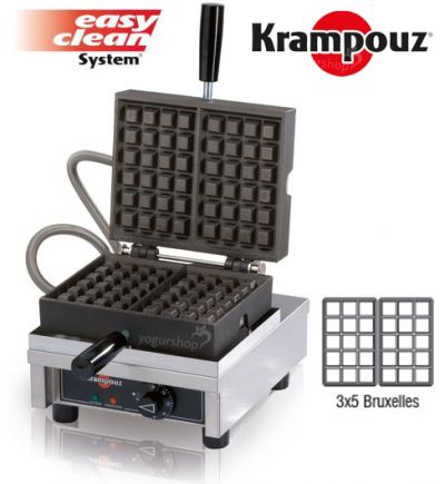 Máquina de Waffles 90º KRAMPOUZ Bruxelles 3X5B