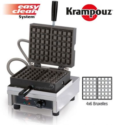 Máquina de Waffles 90º KRAMPOUZ Bruxelles 4X6B
