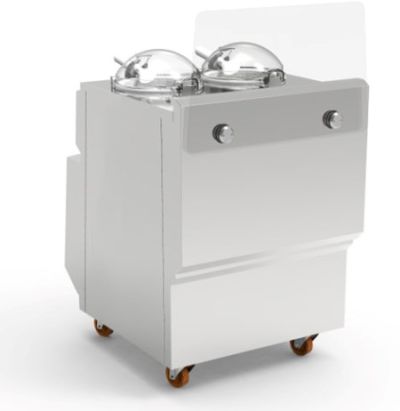 FRIGOMAT GX2 Produtora de gelado com 2 cilindros de produção/exposição