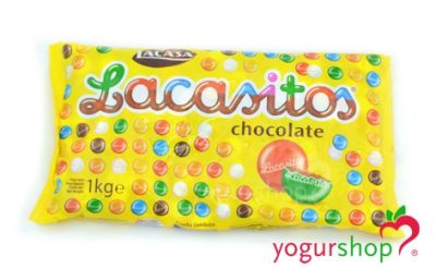 Pastilhas de Chocolate Cor “Lacasitos” saco 1 kg