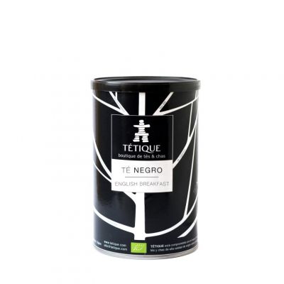 Chá preto Almoço Inglês BIO em pirâmide lata 45 ud