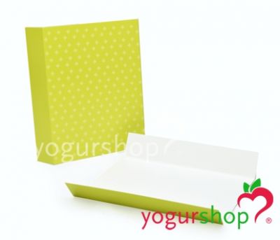 Suporte Porta WAFFLES de cartão verde Caixa 500 un