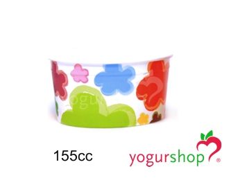 Taças de Cartão para Gelados Flores 155cc Caixa 1485 uni