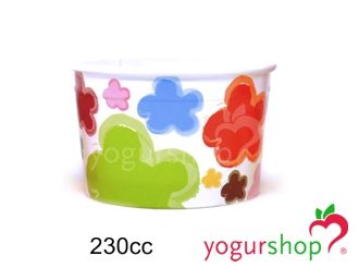 Taças de Cartão para Gelados Flores 230cc Caixa 1290 uni