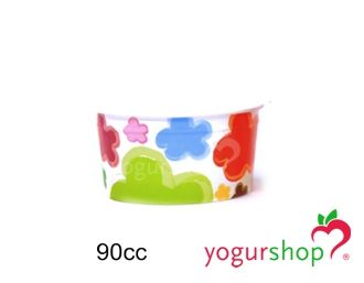Taças de Cartão para Gelados Flores 90cc Caixa 1932 uni