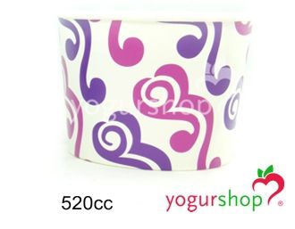 Taças de Cartão para Gelados Tribal 520cc Caixa 1140 uni