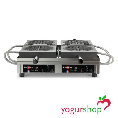 Máquina de Waffles Dupla 180º KRAMPOUZ Ronde WECACB