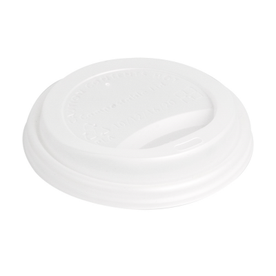 Tapa blanca CPLA para vasos 360ml Caja 1000ud