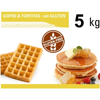 Mix Gofre y Pancakes Sin Gluten 5 kg Neutro