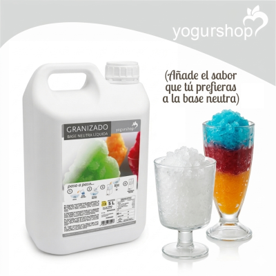 Base Granizado Neutro 1+4 Garrafa de 5 L