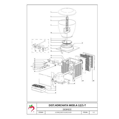 Pieza 3- Eje transmisión Horchatera Ugolini A12
