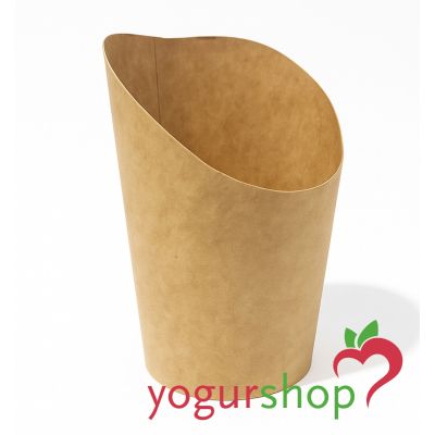 Vaso Cartón Kraft para Fritos Ø8,1x11,5cm.1.320ud