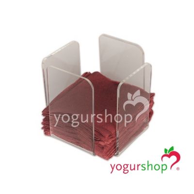 Porta-guardanapo de metacrilato para servos de cocktail 10x10