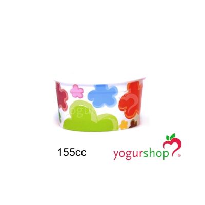 Taças de Cartão para Gelados Flores 155cc Caixa 1485 uni