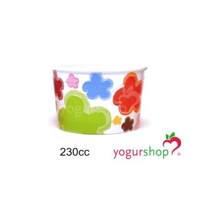 Taças de Cartão para Gelados Flores 230cc Caixa 1290 uni