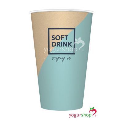 Copos de Cartão modelo Kraft Cores