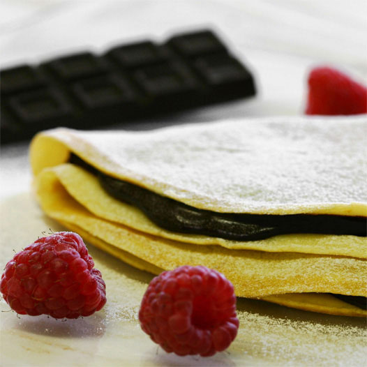 Crêpes al chocolate