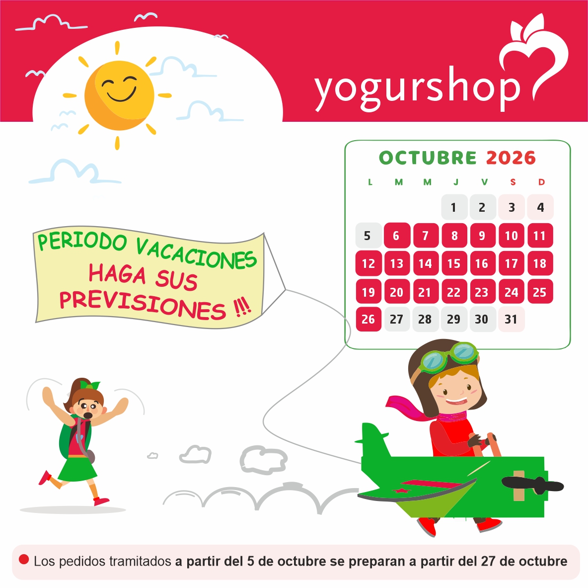 Vacaciones Octubre 2026